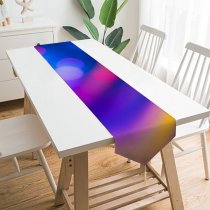 Yanfind Table Runner William Warby Abstract Bokeh Lights Multicolor Colorful Everyday Dining Wedding Party Holiday Home Decor