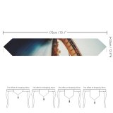 Yanfind Table Runner Gateshead Millennium Bridge United Kingdom Landmark River Tyne Exposure Sunset Boat Curve Everyday Dining Wedding Party Holiday Home Decor