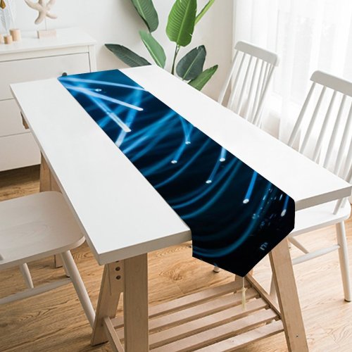 Yanfind Table Runner William Warby Abstract Spot Lights Dark Indoor Everyday Dining Wedding Party Holiday Home Decor