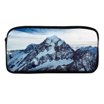 yanfind Pencil Case YHO Oliver Buettner Mount Cook Peak Snow Covered Mountains Zealand Zipper Pens Pouch Bag for Student Office School
