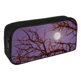 yanfind Pencil Case YHO Robbie Shade   Night Tree Branches Sky Zipper Pens Pouch Bag for Student Office School