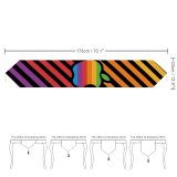 Yanfind Table Runner Technology Colorful Stripes Multicolor Everyday Dining Wedding Party Holiday Home Decor
