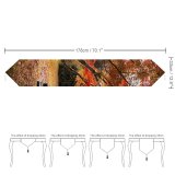 Yanfind Table Runner William Warby Maple Trees Autumn Leaves Wooden Bench Beautiful Scenery Everyday Dining Wedding Party Holiday Home Decor