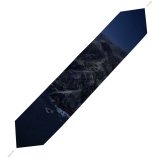 Yanfind Table Runner MacOS Catalina Mountains Island Night Everyday Dining Wedding Party Holiday Home Decor
