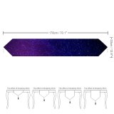 Yanfind Table Runner Starry Sky Purple Sky Astronomical Stars Everyday Dining Wedding Party Holiday Home Decor