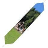 Yanfind Table Runner Fir Images Land Building Grassland Cabin Grass Plant Outdoors Tree Free Abies Everyday Dining Wedding Party Holiday Home Decor