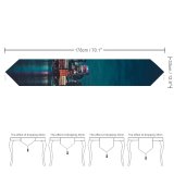 Yanfind Table Runner Max Bender Chicago Night City Lights Cityscape Reflections Everyday Dining Wedding Party Holiday Home Decor