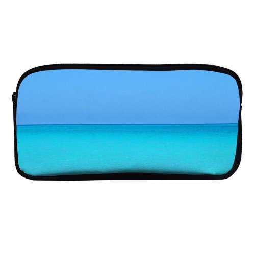 yanfind Pencil Case YHO Tranquil Sky Horizon Calm Azure  Sea Calm Sky Ocean Serenity Escape Zipper Pens Pouch Bag for Student Office School