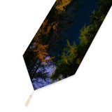 Yanfind Table Runner Francesco Ungaro Lake Forest Wilderness Pine Trees Evening Everyday Dining Wedding Party Holiday Home Decor