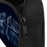 yanfind Pencil Case YHO GoMustang Black Dark York City Night Cityscape City Lights Reflections Dark Zipper Pens Pouch Bag for Student Office School