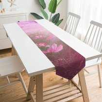 Yanfind Table Runner Flowers Flower Cosmos Sunrise Garden Sky Clouds Everyday Dining Wedding Party Holiday Home Decor