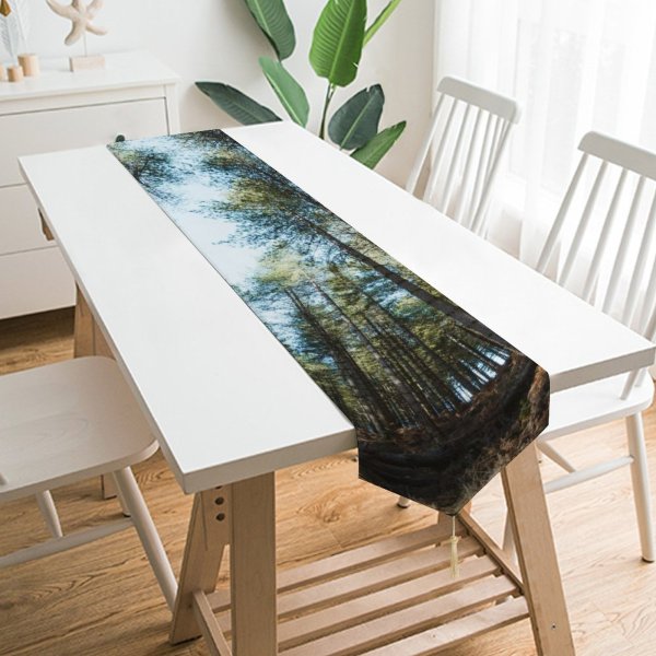 Yanfind Table Runner Fir Images Wide Landscape Wallpapers Plant Tree Free Abies Frosty Forest Woodland Everyday Dining Wedding Party Holiday Home Decor