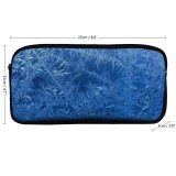 yanfind Pencil Case YHO Winter Frost Sky  Electric Frost Azure Winter Freezing Cobalt Zipper Pens Pouch Bag for Student Office School
