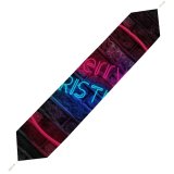 Yanfind Table Runner Jameel Hassan Celebrations Christmas Merry Neon Brick Wall Dark Colorful Everyday Dining Wedding Party Holiday Home Decor