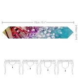 Yanfind Table Runner Anthony Poynton Flowers Dandelion Multicolor Colorful Drops Everyday Dining Wedding Party Holiday Home Decor