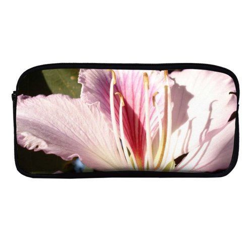yanfind Pencil Case YHO Winter Flower Texture Tulip Spring Plant Flowers Petal Flower Flowering Plants Garden Zipper Pens Pouch Bag for Student Office School