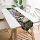 Yanfind Table Runner Tambako Jaguar Snow Leopard Wild Cat Predator Carnivore Stare Everyday Dining Wedding Party Holiday Home Decor