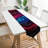 Yanfind Table Runner Jameel Hassan Celebrations Christmas Merry Neon Brick Wall Dark Colorful Everyday Dining Wedding Party Holiday Home Decor