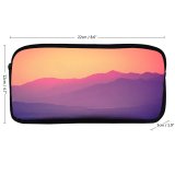 yanfind Pencil Case YHO Romain Guy Sky Sunset Gradient Mountains Landscape Beautiful Scenery Clear Sky Zipper Pens Pouch Bag for Student Office School
