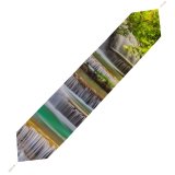 Yanfind Table Runner Anek Suwannaphoom Erawan Falls Waterfall Forest Spring Rainforest Scenic Everyday Dining Wedding Party Holiday Home Decor