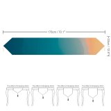Yanfind Table Runner Willian Justen De Vasconcellos Mountains Foggy Mist Sunrise Turquoise Sky Gradient Landscape Everyday Dining Wedding Party Holiday Home Decor