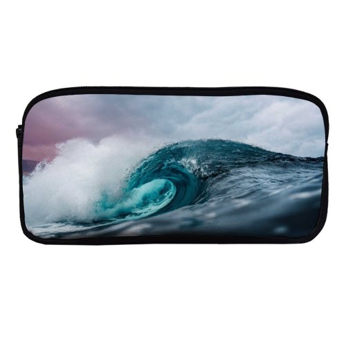 yanfind Pencil Case YHO Ocean  High Tides Zipper Pens Pouch Bag for Student Office School