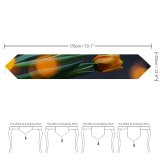 Yanfind Table Runner Irina Iriser Flowers Tulips Bokeh Lights Decoration Blossom Leaves Everyday Dining Wedding Party Holiday Home Decor