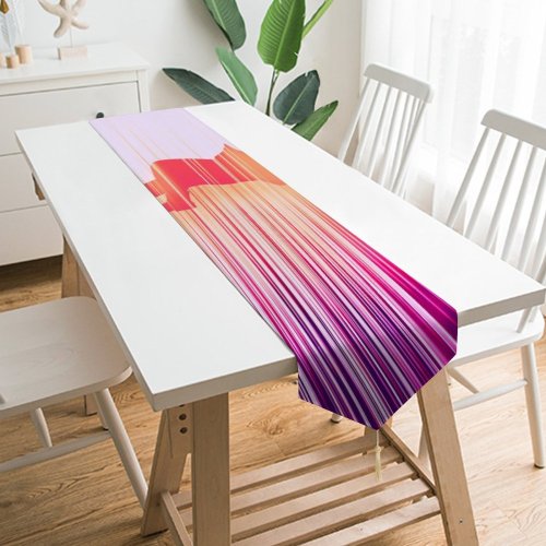 Yanfind Table Runner William J Harris Graphics CGI Falling Dream Neon Blur Artwork Everyday Dining Wedding Party Holiday Home Decor