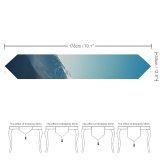Yanfind Table Runner Mountains Winter Daytime Glacier Mountain Range Everyday Dining Wedding Party Holiday Home Decor