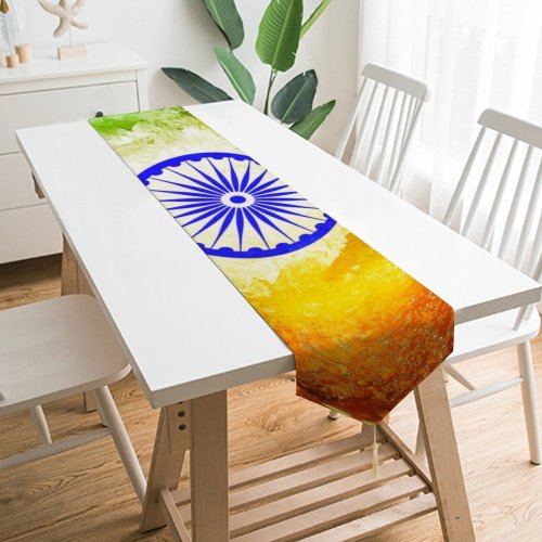 Yanfind Table Runner Indian Flag Tricolour Flag National Flag Flag India Everyday Dining Wedding Party Holiday Home Decor