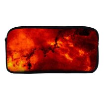 yanfind Pencil Case YHO Space Solar Flares Fire Outer Space Blazing Galaxy Zipper Pens Pouch Bag for Student Office School