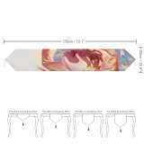 Yanfind Table Runner Yasar VURDEM Girl Portrait Beautiful Girly Colorful Vivid Dream Everyday Dining Wedding Party Holiday Home Decor