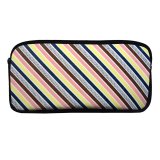 yanfind Pencil Case YHO Texture Macro Textures Diagonal Stripes Zipper Pens Pouch Bag for Student Office School