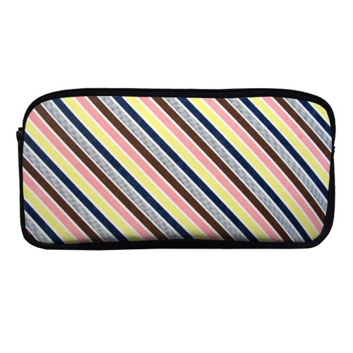 yanfind Pencil Case YHO Texture Macro Textures Diagonal Stripes Zipper Pens Pouch Bag for Student Office School