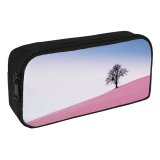 yanfind Pencil Case YHO Solitude Tree Clear Sky Landscape Surreal Sand Desert  Scenery Zipper Pens Pouch Bag for Student Office School