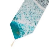 Yanfind Table Runner Canary Islands Spain Aerial Ocean Sea Waves Beach Landscape Drone Photo Everyday Dining Wedding Party Holiday Home Decor