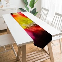 Yanfind Table Runner Burst Splash Colorful MacOS Sierra Everyday Dining Wedding Party Holiday Home Decor