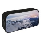 yanfind Pencil Case YHO Parthiban Mohanraj  Mountains Snow Covered Sunrise Landscape  Range Misty Cloudy Zipper Pens Pouch Bag for Student Office School