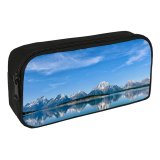 yanfind Pencil Case YHO Sharon Kehl Califano Grand Teton National Park Mountains Lake Clear Sky Sky Zipper Pens Pouch Bag for Student Office School