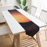 Yanfind Table Runner Grafixart Sunset Star Trail Dawn Landscape Dusk Golden Hour Everyday Dining Wedding Party Holiday Home Decor
