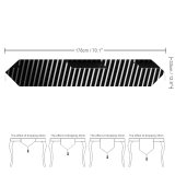 Yanfind Table Runner Mitchell Luo Architecture Building Grayscale Lines Texture Stripes Everyday Dining Wedding Party Holiday Home Decor