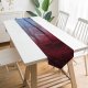 Yanfind Table Runner Maple Trees Maple Leaves Foliage Path Forest Foggy Morning Everyday Dining Wedding Party Holiday Home Decor
