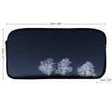yanfind Pencil Case YHO Winter Winter Natural Atmospheric Landscape Sky Tree Frost Lighting Trees Atmosphere Freezing Zipper Pens Pouch Bag for Student Office School