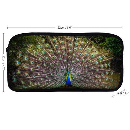 yanfind Pencil Case YHO Paul Carmona  Grass Beautiful Feathers Bird Trees Colorful Zipper Pens Pouch Bag for Student Office School