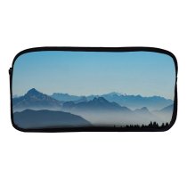 yanfind Pencil Case YHO Olivier Miche Mountains Foggy Morning Serene Clear Sky French Prealps France Zipper Pens Pouch Bag for Student Office School