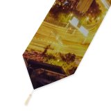 Yanfind Table Runner Nattu Adnan Quarry Bay Park Hong Kong City Cityscape Night Time City Everyday Dining Wedding Party Holiday Home Decor