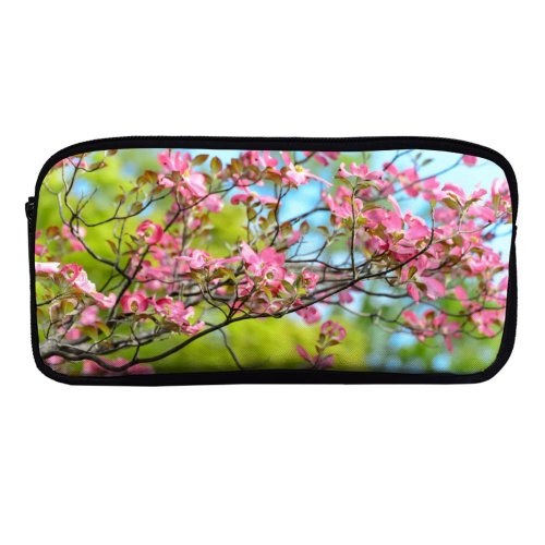 yanfind Pencil Case YHO Flowers Flowers Spring Bokeh Beautiful Bloom Zipper Pens Pouch Bag for Student Office School