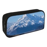 yanfind Pencil Case YHO Oliver Buettner Mount Cook Zealand Aoraki National Park  Peak Snow Covered Zipper Pens Pouch Bag for Student Office School