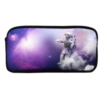 yanfind Pencil Case YHO Space Astronaut Nebula Clouds Space Travel Space Adventure Zipper Pens Pouch Bag for Student Office School