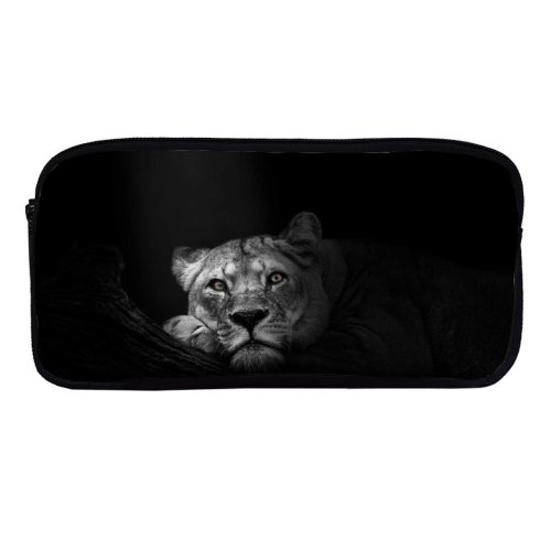 yanfind Pencil Case YHO Randy Rodriguez Black Dark Lioness  Wild Zipper Pens Pouch Bag for Student Office School